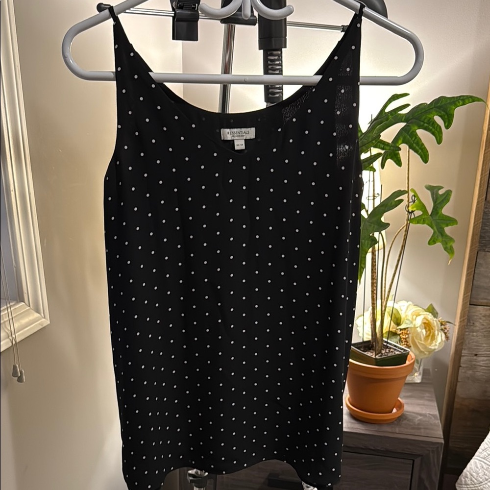 Reitmans Black and White Polka Dot Camisole